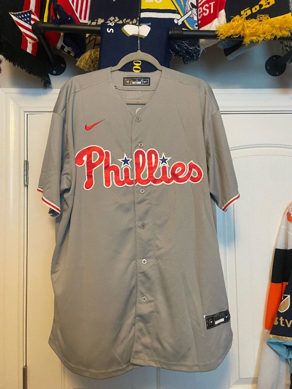 Philadelphia Phillies away grey Bryce Harper jersey